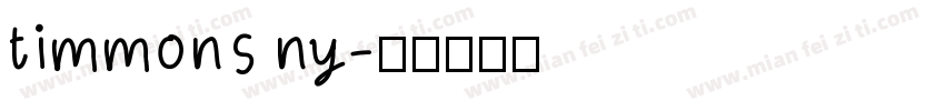 timmons ny字体转换